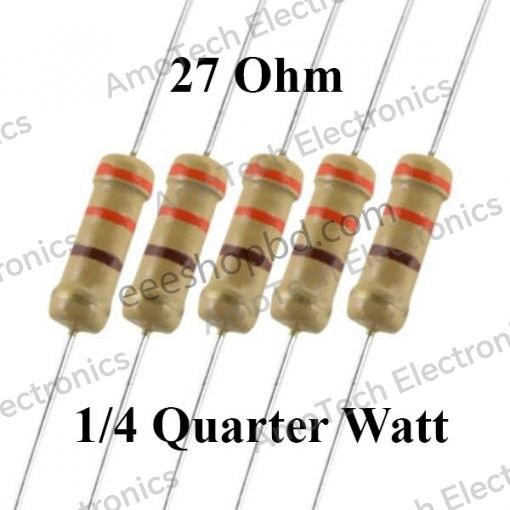 Resistor 27 Ohm 1/4W