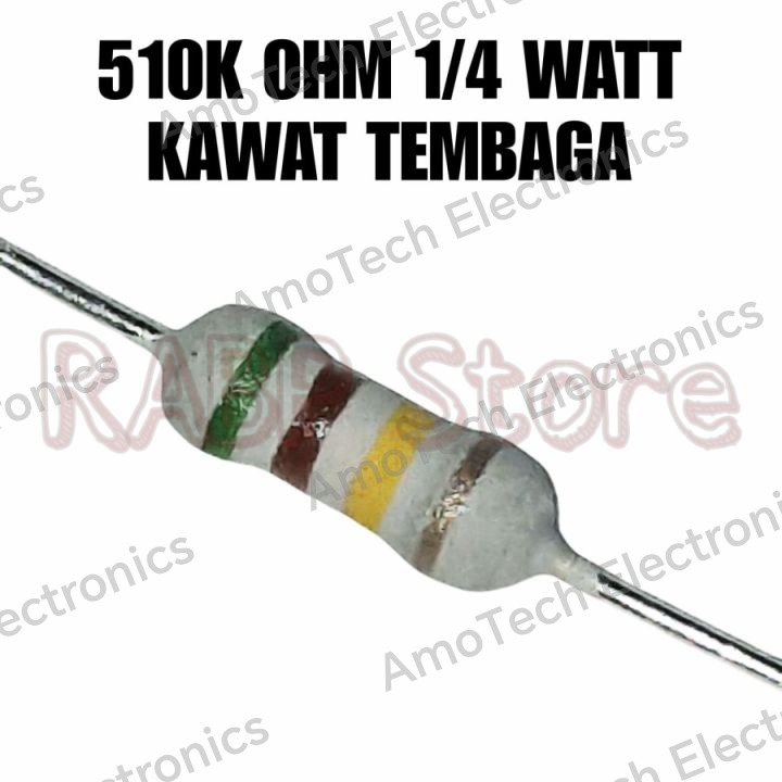Resistor 510K Ohm 1/4W