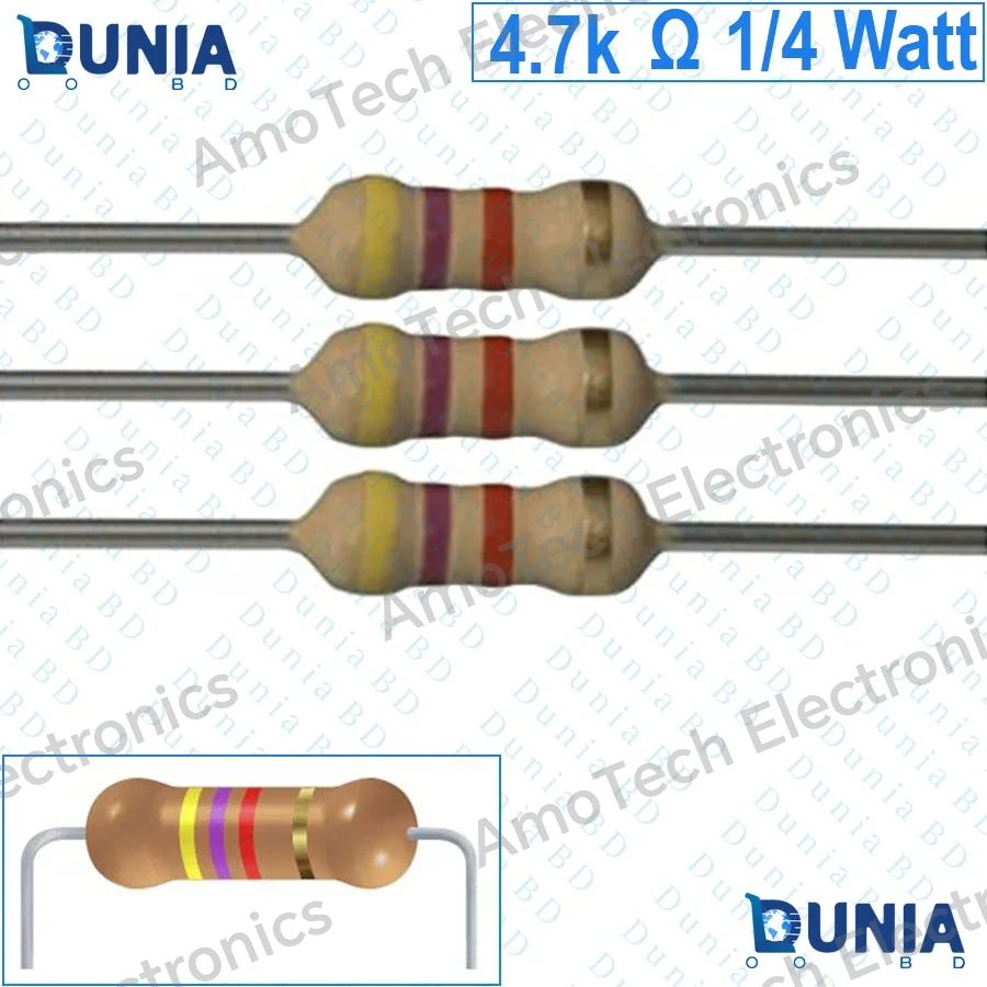 4.7k 1/4 Watt Resistor