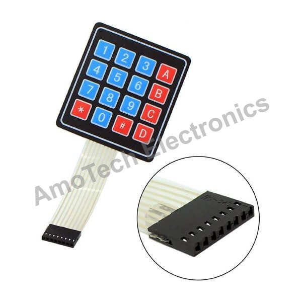 16 Key Membrane Switch Keypad 4X4 Matrix Keyboard